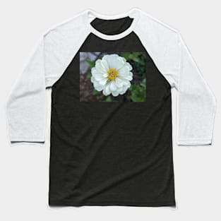 White layered flower photographic image Baseball T-Shirt